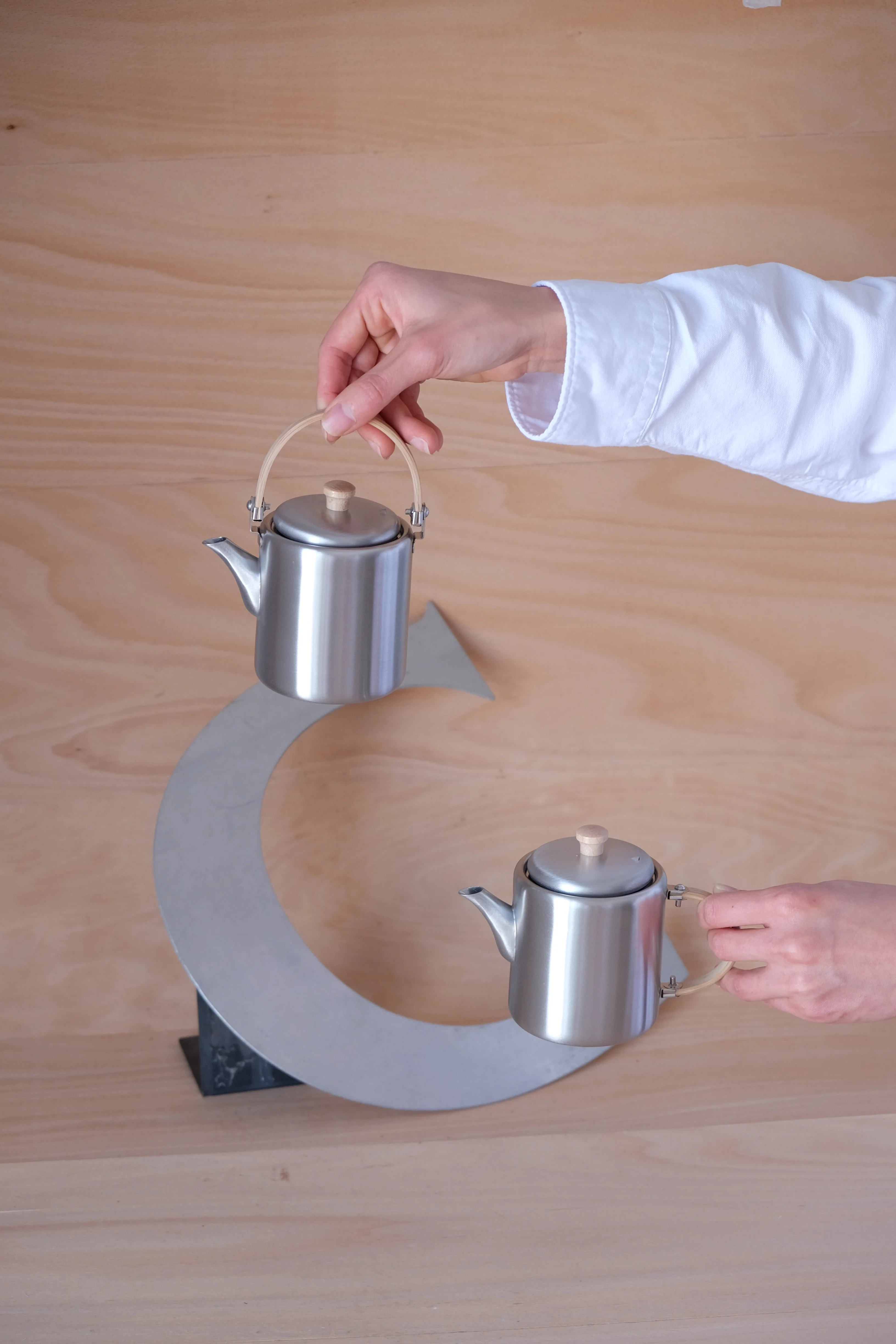 Kobo Aizawa SS Teapot Top Handle - Image 7